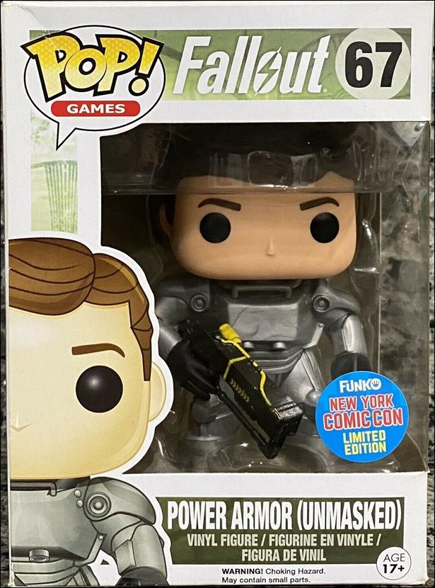 POP! Games figure 67 Power Armor Unmasked NYCC Exclusive