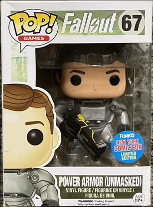 POP! Games figure 67 Power Armor Unmasked NYCC Exclusive