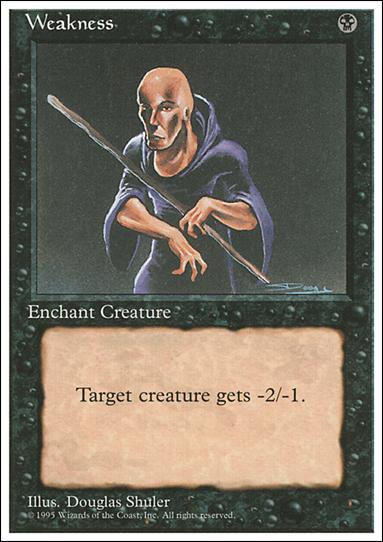 Magic the Gathering: 4th Edition (Base Set) card 170 Weakness