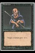 Magic the Gathering: 4th Edition (Base Set) card 170 Weakness