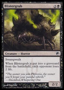 Magic the Gathering: Scars of Mirrodin (Base Set) card 56 Blistergrub