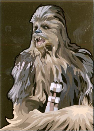 Star Wars Galaxy: Series 5 (Foil Subset) card 3-B Chewbacca Bronze Foil