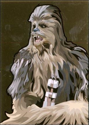 Star Wars Galaxy: Series 5 (Foil Subset) card 3-B Chewbacca Bronze Foil