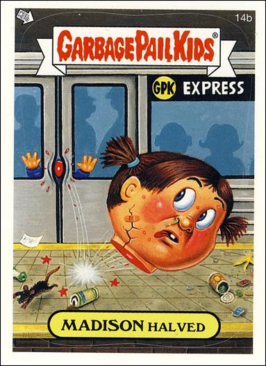 Garbage Pail Kids All-New Series 4 (Base Set) card 14b Madison Halved
