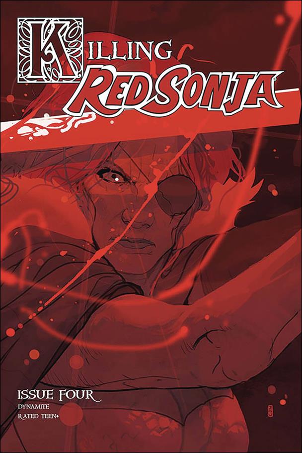 Killing Red Sonja issue 4-H Christian Ward 1:20 Red Tint Cover