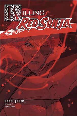Killing Red Sonja issue 4-H Christian Ward 1:20 Red Tint Cover