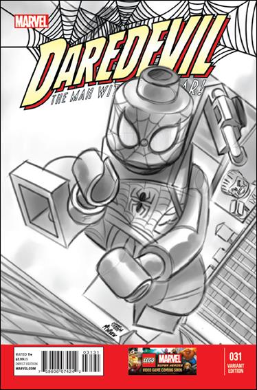 Daredevil (2011) issue 31-C Leonell Castellani 1:100 LEGO Sketch Cover