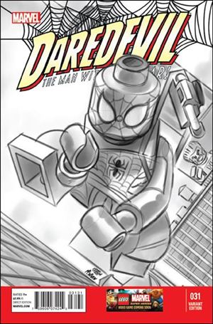 Daredevil (2011) issue 31-C Leonell Castellani 1:100 LEGO Sketch Cover