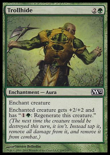 Magic the Gathering: 2012 Core Set (Base Set) card 199 Trollhide