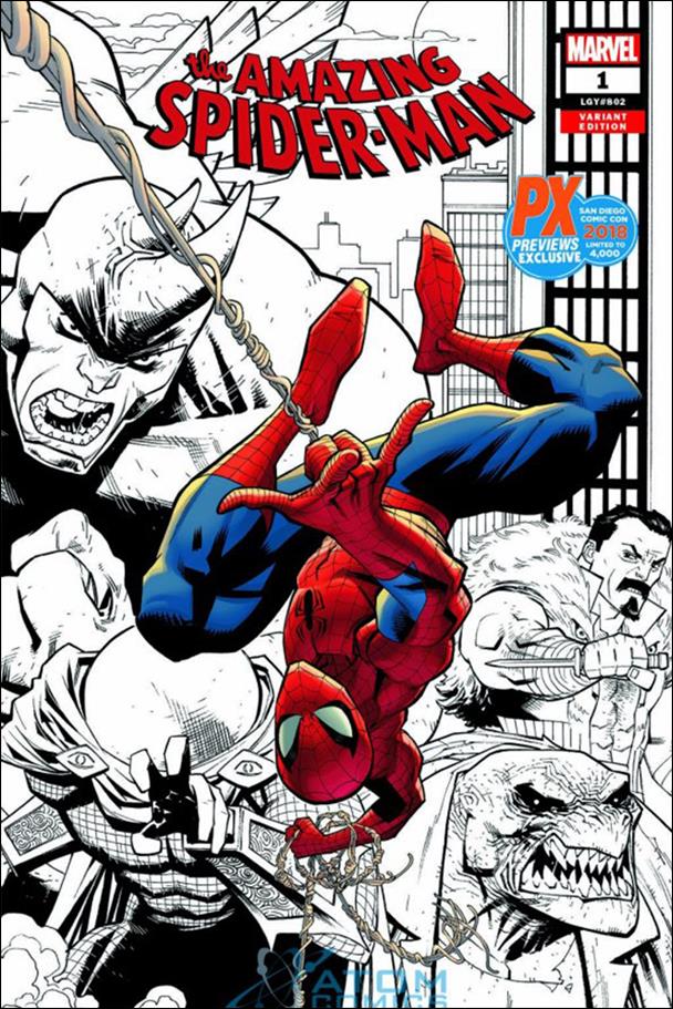 Amazing Spider-Man (2018) issue 1-M Ryan Ottley Wraparound PX/SDCC 2018 Cover 1/4000
