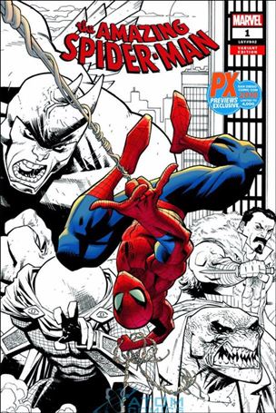 Amazing Spider-Man (2018) issue 1-M Ryan Ottley Wraparound PX/SDCC 2018 Cover 1/4000