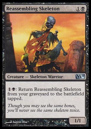 Magic the Gathering: 2011 Core Set (Base Set) card 112 Reassembling Skeleton