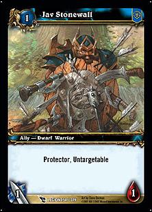World of Warcraft: March of the Legion (Base Set) card 154 Jav Stonewall