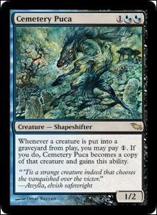 Magic the Gathering: Shadowmoor (Base Set) card 158 Cemetery Puca