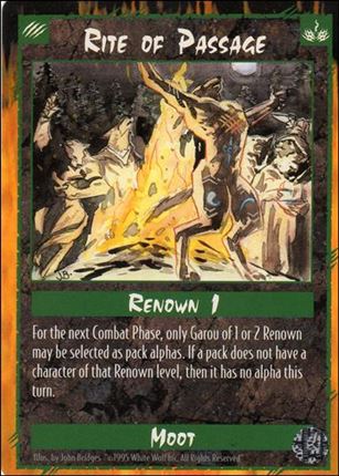 Rage Limited (Base Set) card 214 Rite of Passage 