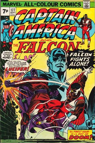 Captain America (1968) issue 177-B UK Price Cover
