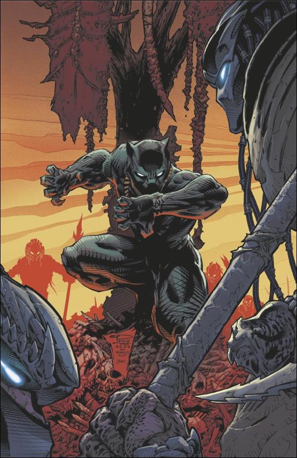 Predator vs. Black Panther issue 1-J Philip Tan 1:100 Virgin Cover