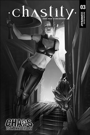 Chastity (2019) issue 3-L Catherine Nodet 1:30 Black and White Cover