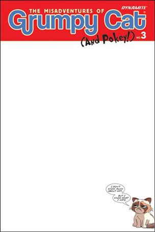 Grumpy Cat issue 3-D Blank Authentix Cover