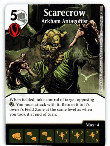 DC Comics Dice Masters World's Finest card 64 Scarecrow: Arkham Antagonist 