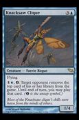 Magic the Gathering: Shadowmoor (Base Set) card 42 Knacksaw Clique