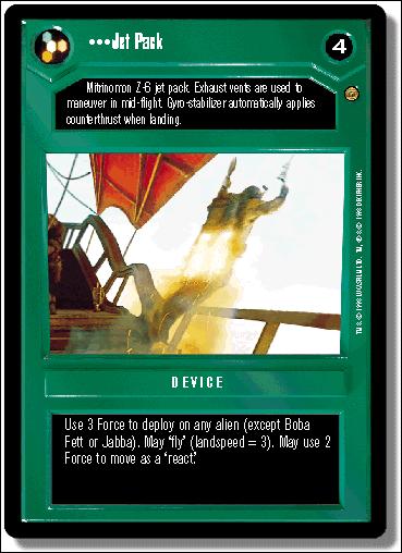 Star Wars: Jabba's Palace Limited (Base Set) card 50 Jet Pack