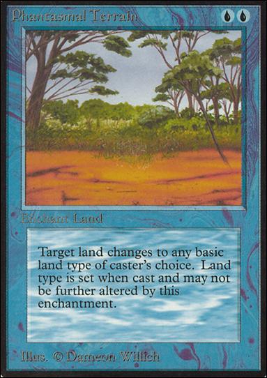 Magic the Gathering: Limited Edition Alpha (Base Set) card 68 Phantasmal Terrain
