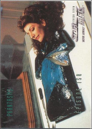 Star Trek: The Next Generation - The Episode Collection Season Seven (Base Set) card 661 Phantasms, Episode 158-A