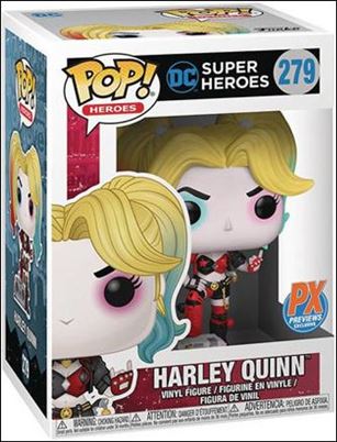 POP! Heroes figure 279 Harley Quin (Boombox) Previews Exclusive
