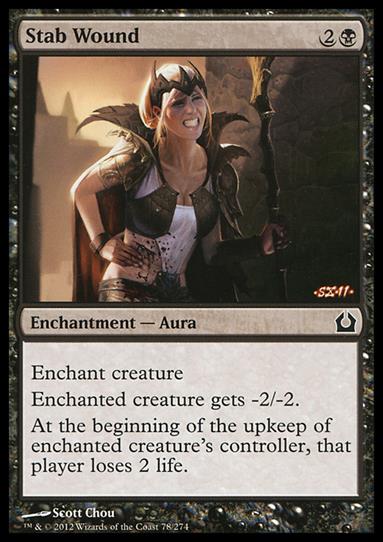Magic the Gathering: Return to Ravnica (Base Set) card 78 Stab Wound