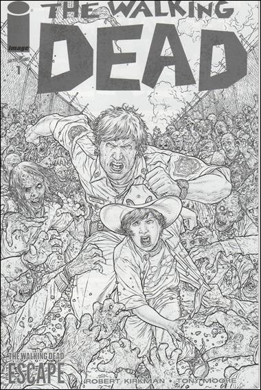 Walking Dead (2003) issue 1-IA Juan Jose Ryp Escape Black & White Cover