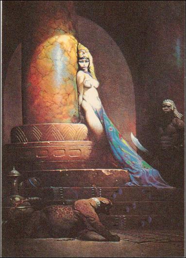 Frazetta (Base Set) card 27 Egyptian Queen