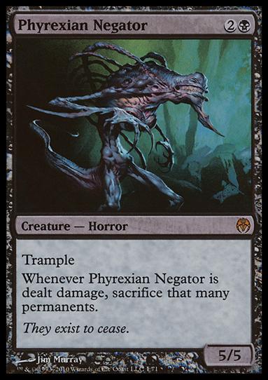 Magic the Gathering: Duel Decks: Phyrexia vs. the Coalition (Base Set) card 1 Phyrexian Negator