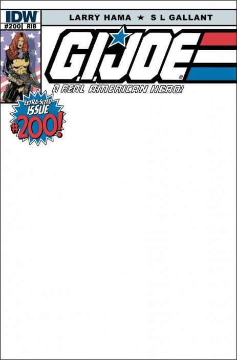 G.I. Joe: A Real American Hero issue 200-H Herb Trimpe 1:25 Blank Sketch Cover