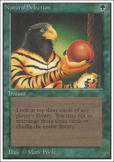 Magic the Gathering: Unlimited (Base Set) card 213 Natural Selection