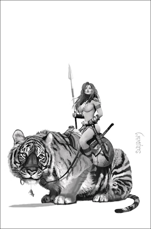 Red Sonja: Price of Blood issue 3-M Arthur Suydam 1:35 Black & White Virgin Cover