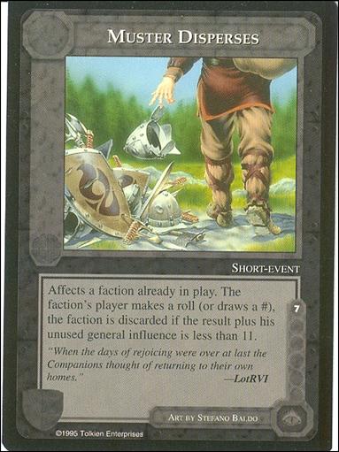 Middle-Earth: The Wizards (Base Set) card 303 Muster Disperses
