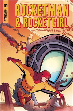 Rocketman & Rocketgirl issue 1-B Jacub Edgar Cover