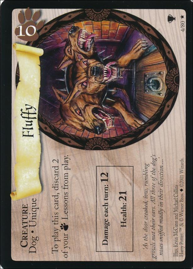 Harry Potter: Quidditch Cup (Base Set) card 4 Fluffy
