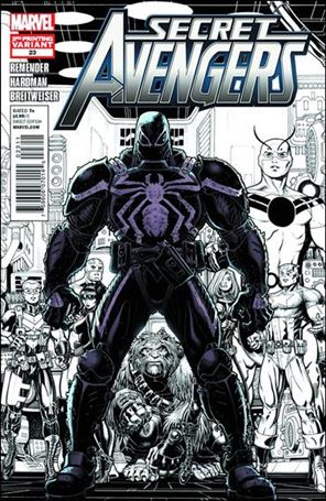 Secret Avengers (2010) issue 23-B Black and White Cover (2nd Printing)