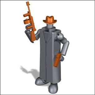 Stikfas figure 22 Omega Male Mobster