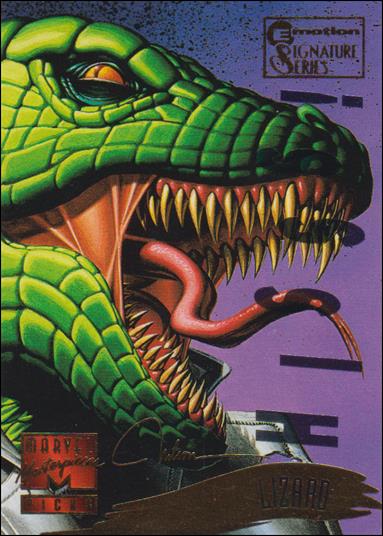1995 Marvel Masterpieces (Multi-Foil E-Motion Parallel Base Set) card 130 Lizard