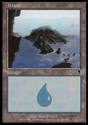 Magic the Gathering: Odyssey (Base Set) card 335 Island