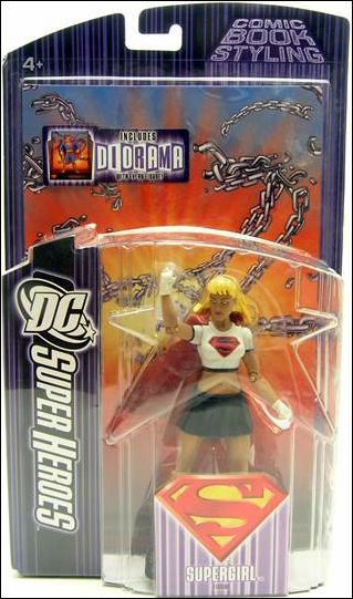 DC Super Heroes (Series 5) figure 5 Supergirl (Linda Danvers - Black Skirt and S-Shiel