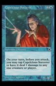Magic the Gathering: Portal (Base Set) card 43 Capricious Sorcerer