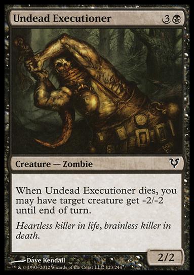 Magic the Gathering: Avacyn Restored (Base Set) card 123 Undead Executioner
