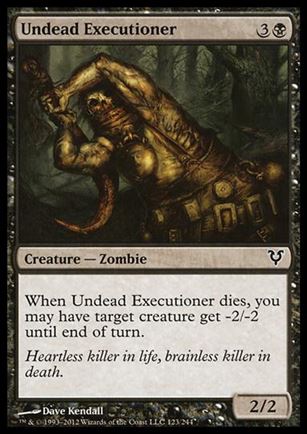 Magic the Gathering: Avacyn Restored (Base Set) card 123 Undead Executioner
