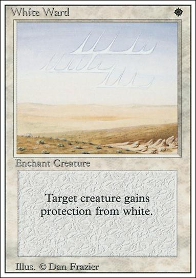 Magic the Gathering: Revised (Base Set) card 45 White Ward