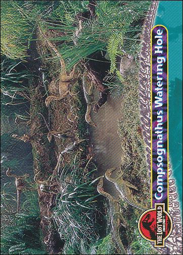 Lost World: Jurassic Park (Base Set) card 38 Compsognathus Watering Hole