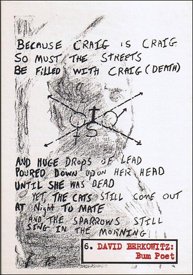 Bloody Visions (Base Set) card 6 David Berkowitz: Bum Poet